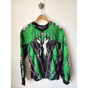 HK Army green black padded paintball jersey M men